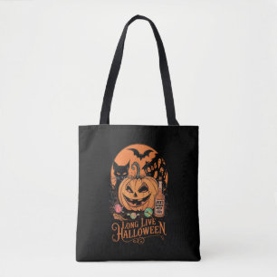 Retro Halloween Lang lebe der Herbst Gruselzeit  Tasche
