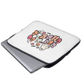 Retro Halloween Laptopschutzhülle (Vorne Knopf)