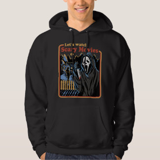 Retro Halloween Lass's Watch Beängstigend Horror M Hoodie