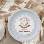 Retro Halloween Little Boo Baby Dusche Pappteller