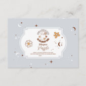 Retro Halloween Little Boo Baby Raffle Diapper Begleitkarte (Vorderseite)