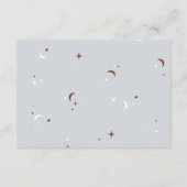 Retro Halloween Little Boo Baby Raffle Diapper Begleitkarte (Rückseite)