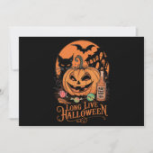 Retro Halloween Long Live Fall Spooky Saison Einladung (Vorderseite)
