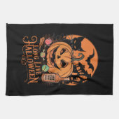 Retro Halloween Long Live Fall Spooky Saison Geschirrtuch (Horizontal)