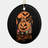 Retro Halloween Long Live Fall Spooky Saison Keramik Ornament (Links)