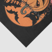 Retro Halloween Long Live Fall Spooky Saison Seidenpapier (Ausschnitt)