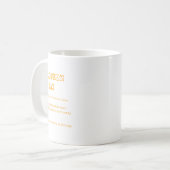 Retro Halloween Mama Tax Definition Trick oder Beh Kaffeetasse (Vorderseite Links)