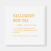 Retro Halloween Mama Tax Definition Trick oder Beh Magnet (Vorne)