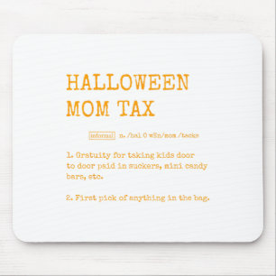 Retro Halloween Mama Tax Definition Trick oder Beh Mousepad
