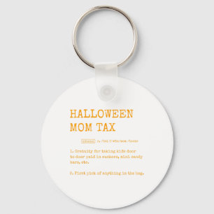 Retro Halloween Mama Tax Definition Trick oder Beh Schlüsselanhänger