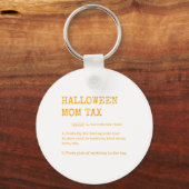 Retro Halloween Mama Tax Definition Trick oder Beh Schlüsselanhänger (Vorderseite)