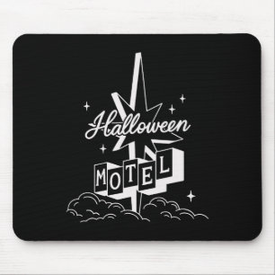 Retro-Halloween-Motel-Shirt Gruseliges Vintage Ver Mousepad