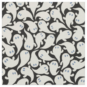 Retro Halloween Muster im Vintagen Cartoon Stil. Stoff