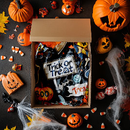 Retro Halloween Muster Seidenpapier