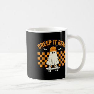 Retro Halloween Niedlich Ghost Halloween Creep It  Kaffeetasse