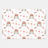 Retro Halloween Niedlich Kids Floral Ghost Geschenkpapier Set (Vorderseite)