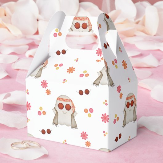 Retro Halloween Niedlich Kids Floral Ghost Geschenkschachtel (Hochzeit)