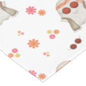 Retro Halloween Niedlich Kids Floral Ghost Tischdecke (Schrägansicht)