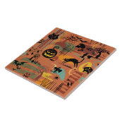 Retro Halloween O'Rama Fliese (Seite)