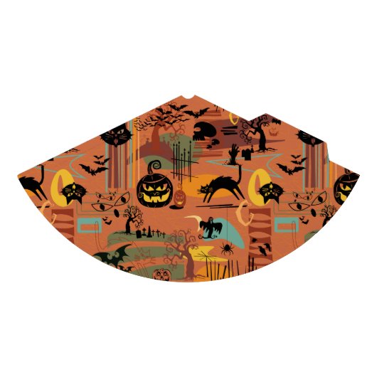 Retro Halloween O'Rama Partyhütchen (Vorderseite)