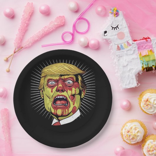 Retro Halloween Pappteller (Party)