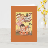 Retro-Halloween-Party Einladung (Gelbe Blume)