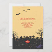 Retro-Halloween-Party Einladung (Rückseite)