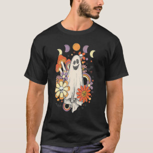 Retro-Halloween-Party Groovy Süßer Gruseliger Geis T-Shirt