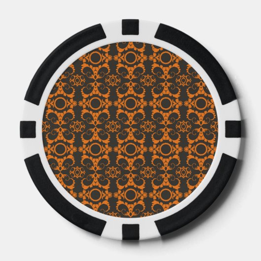 Retro-Halloween-Party Pokerchips (Vorderseite)