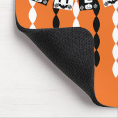Retro Halloween-Party Streamers Mousepad (Ecke)
