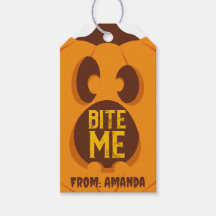Retro Halloween Pumpkin Bite Me Spooky Orange Gesi