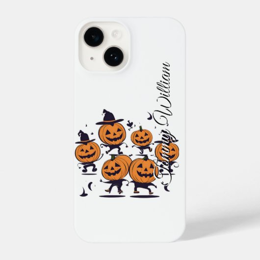 Retro Halloween Pumpkin iPhone Hülle (Rückseite)