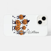 Retro Halloween Pumpkin iPhone Hülle (Rückseite (Horizontal))