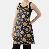 Retro Halloween Pumpkins und Blume Muster Schürze (InSitu)