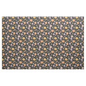 Retro Halloween Pumpkins und Blume Muster Stoff (Fat Quarter (45,7 x 55,9 cm))
