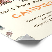 Retro Halloween rät, wie viele Candies Game Poster (Ecke)