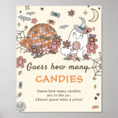 Retro Halloween rät, wie viele Candies Game Poster (Vorne)