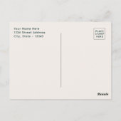 Retro Halloween Robot 002 ・ Niedliche Kinderkunst Postkarte (Rückseite)