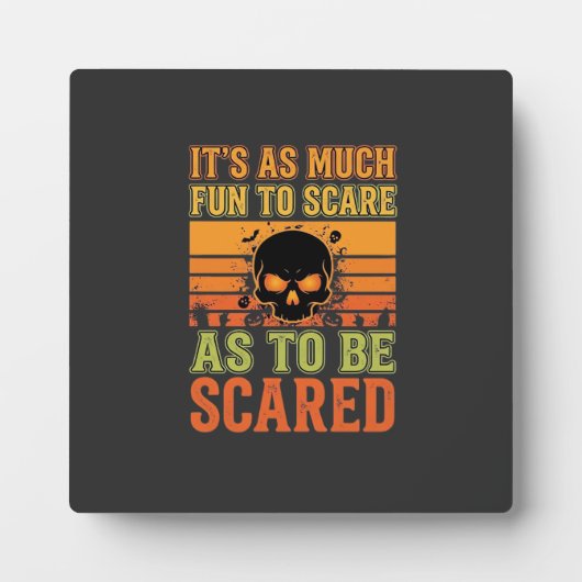 Retro Halloween Scare Skull Design_1 Fotoplatte (Vorderseite)