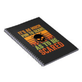 Retro Halloween Scare Skull Design_1 Notizblock (Rechte Seite)