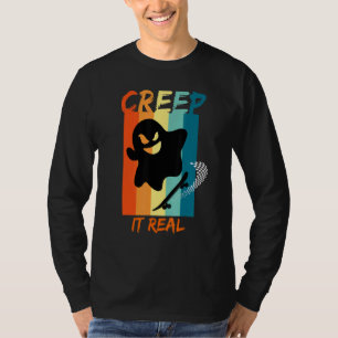 Retro Halloween Schleich Dich Echt Vintage Geist H T-Shirt