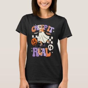 Retro Halloween Schleich Dich Echt Vintage Geist H T-Shirt