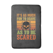 Retro-Halloween-Schreck-Schädel-Design_1 Badematte (Vorderseite Vertikal)