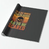 Retro-Halloween-Schreck-Schädel-Design_1 Geschenkpapier (Ungerollt)