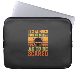 Retro-Halloween-Schreck-Schädel-Design_1 Laptopschutzhülle