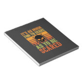 Retro-Halloween-Schreck-Schädel-Design_1 Notizblock (angewinkelt)