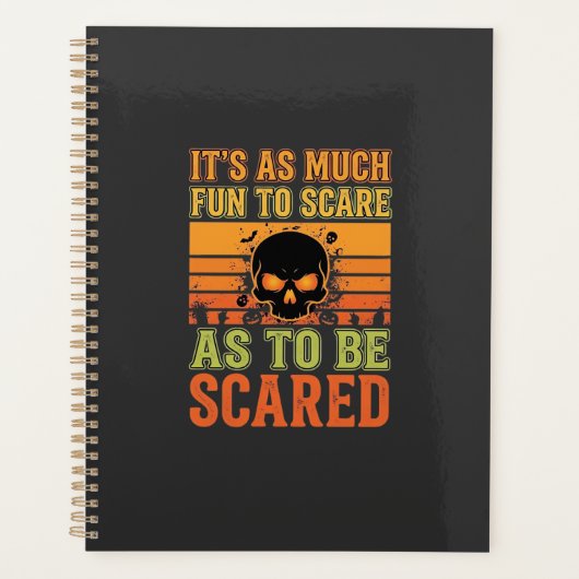 Retro-Halloween-Schreck-Schädel-Design_1 Planer (Vorderseite)