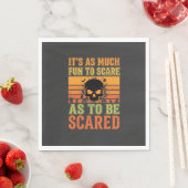 Retro-Halloween-Schreck-Schädel-Design_1 Serviette (Beispiel)