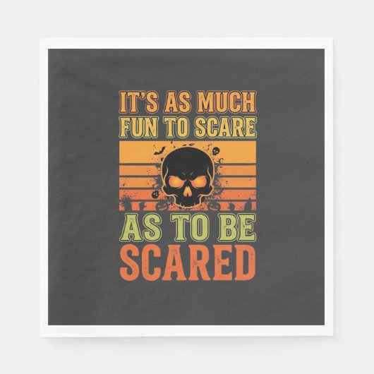 Retro-Halloween-Schreck-Schädel-Design_1 Serviette (Vorderseite)