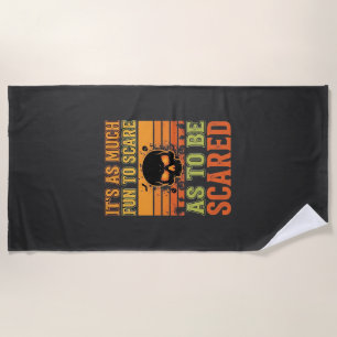 Retro-Halloween-Schreck-Schädel-Design_1 Strandtuch